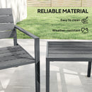 Outsunny 3 Pieces Garden Bistro Set for 2, Outdoor Bistro Table and Chairs