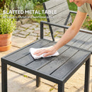 Outsunny 3 Pieces Garden Bistro Set for 2, Outdoor Bistro Table and Chairs