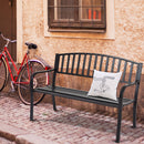 Steel Garden Bench with Streak Design