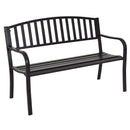 Steel Garden Bench with Streak Design