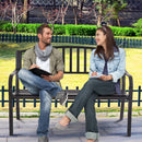 Steel Garden Bench with Streak Design