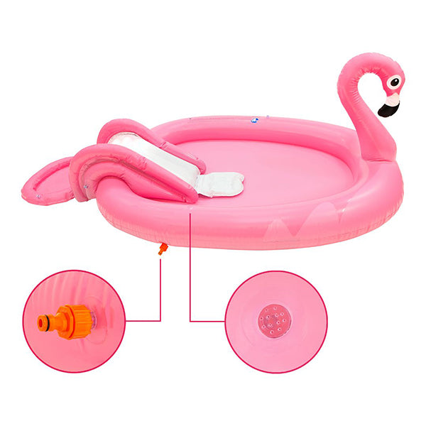 Sun Club Flamingo Play Pool with Water Spray 2m