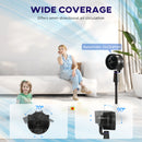 HOMCOM Pedestal Fan, Air Circulation Fan With Oscillating, Tilt