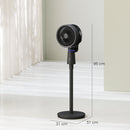 HOMCOM Pedestal Fan, Air Circulation Fan With Oscillating, Tilt