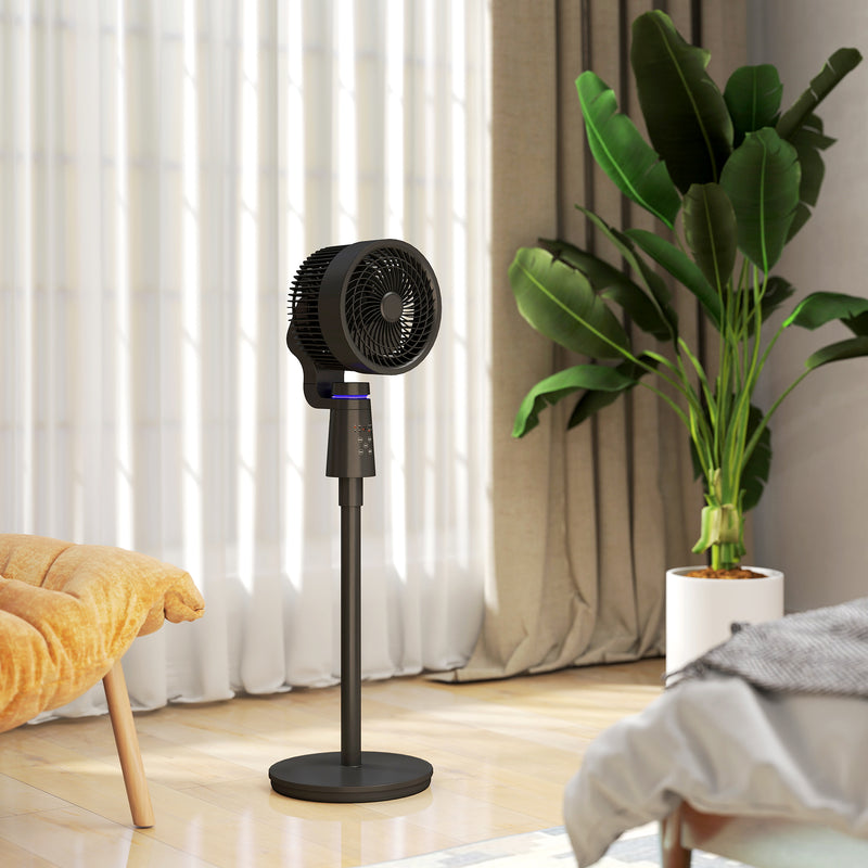 HOMCOM Pedestal Fan, Air Circulation Fan with Oscillating, Tilt