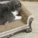 PawHut Cat Scratching Board with Organic Catnip for Indoor Cats, Brown