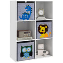 ZONEKIZ Toy Organiser with Two Non-Woven Fabric Drawers for Bedroom - White