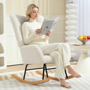 HOMCOM Rocking Chair, Modern Armchair With Backrest For Bedroom