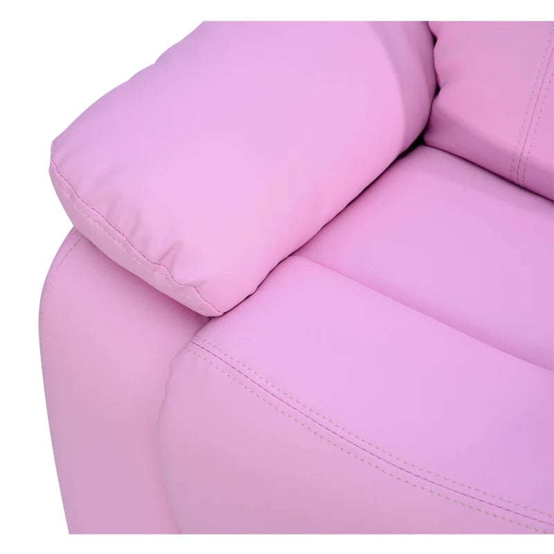 HOMCOM Children Recliner Chair - Pink