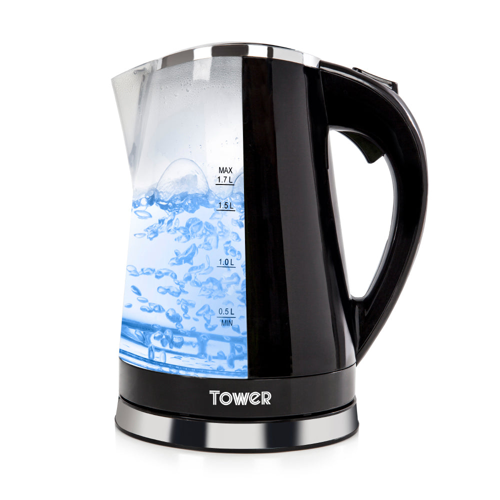Tower Colour Changing Kettle 2200w 1.7L - Black