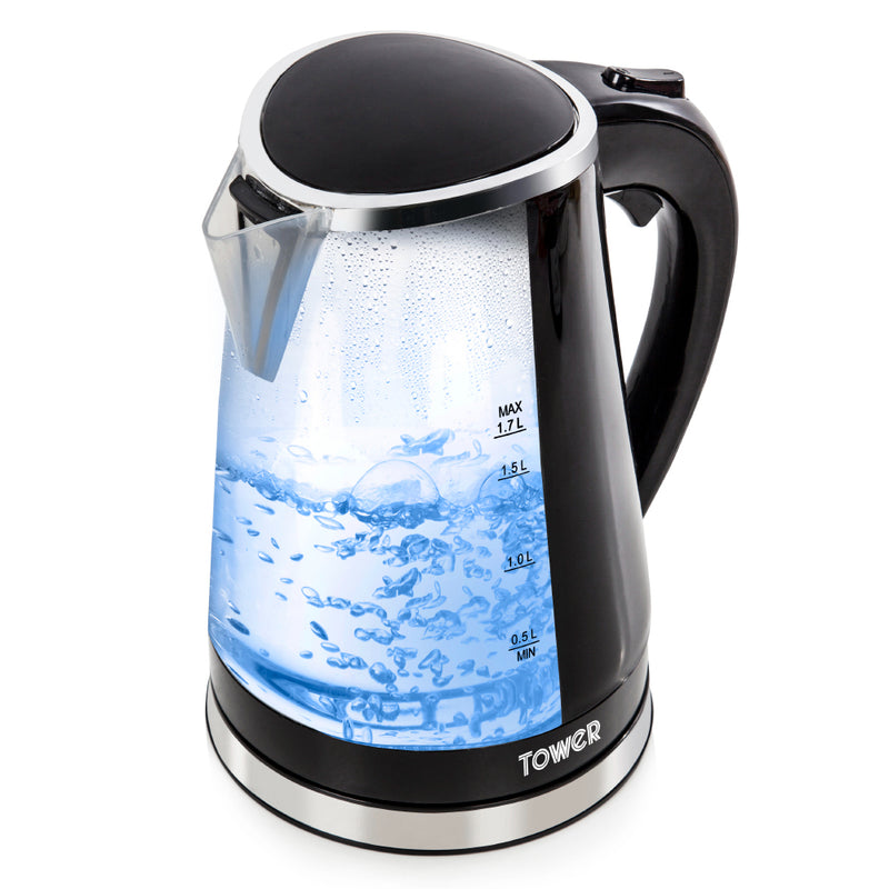 Tower Colour Changing Kettle 2200w 1.7L  - Black