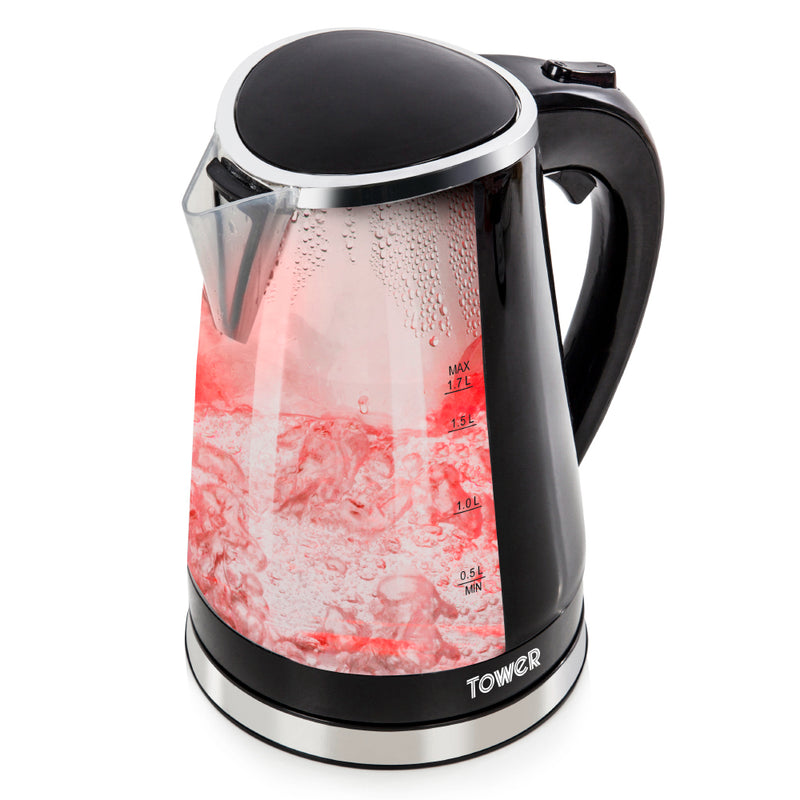 Tower Colour Changing Kettle 2200w 1.7L  - Black
