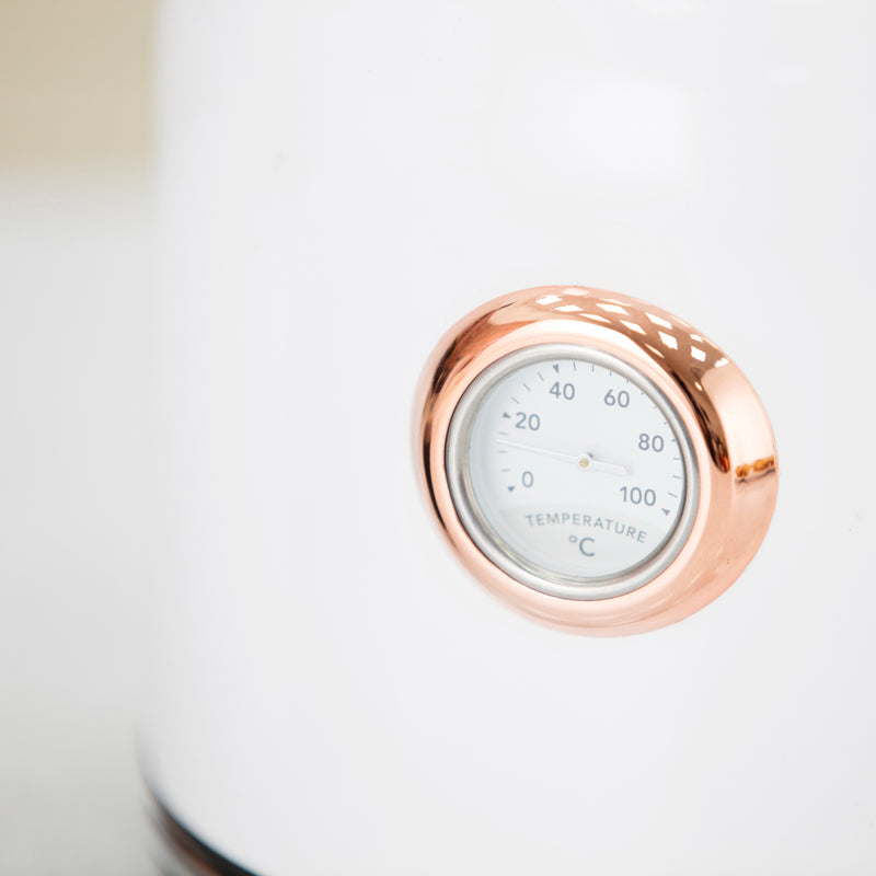 Tower Rose Gold Kettle 3kW 1.7L  - White