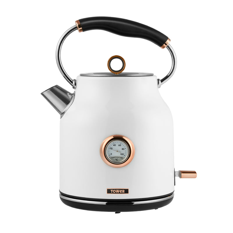 Tower Rose Gold Kettle 3kW 1.7L  - White