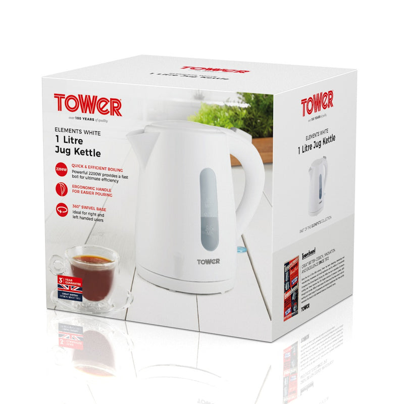 Tower Kettle 1L  - White