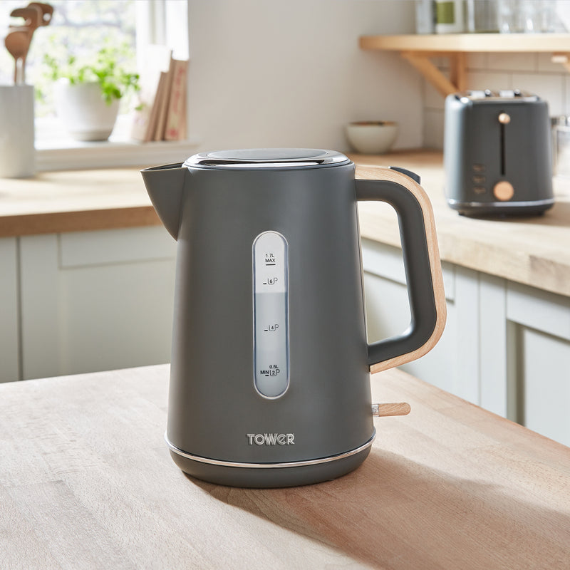 Tower Scandi Kettle 3kW 1.7L  - Grey