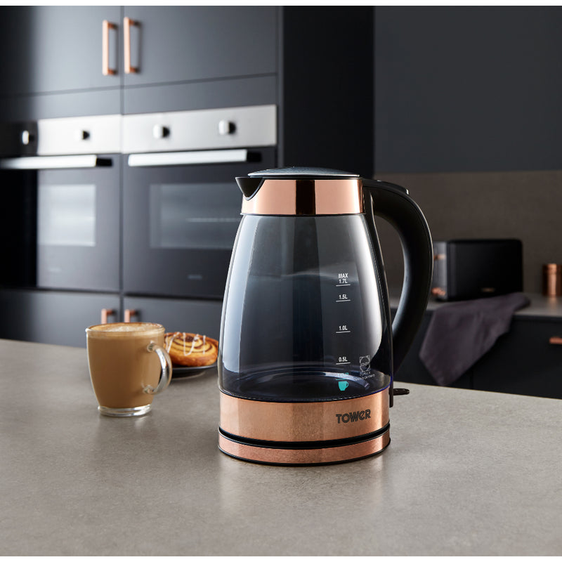 Tower Rose Gold Kettle 3KW 1.7L Rose Gold