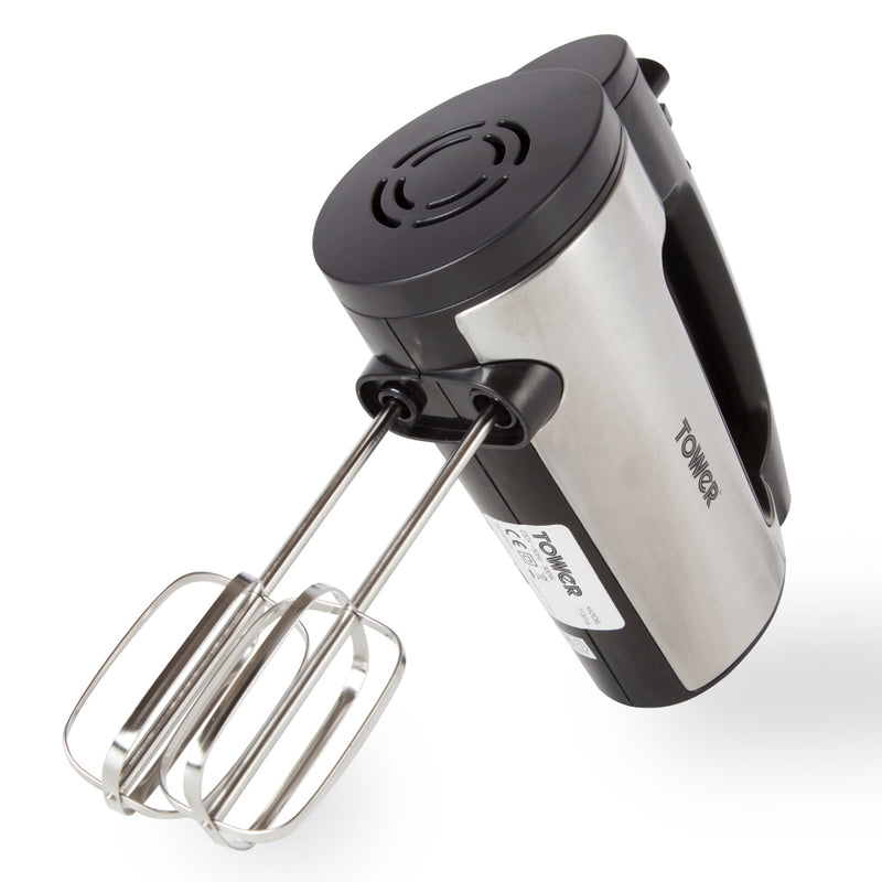 Tower Hand Mixer 300w  - Stainless Steel