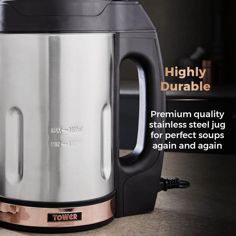 Tower Soup Maker 1.6L  - Rose Gold