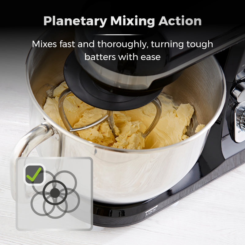 Tower Stand Mixer 1000W  - Black