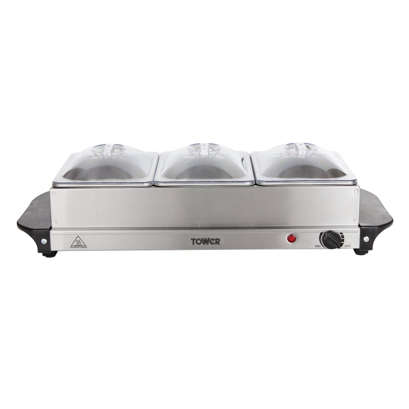 Tower Buffet Server 3 Tray  - Stainless Steel