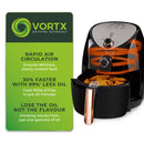Tower Vortx Manual Air Fryer 4.3L  - Black