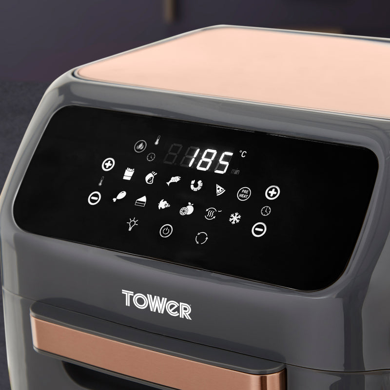 Tower Air Fryer Oven 12L Rose Gold  - Grey