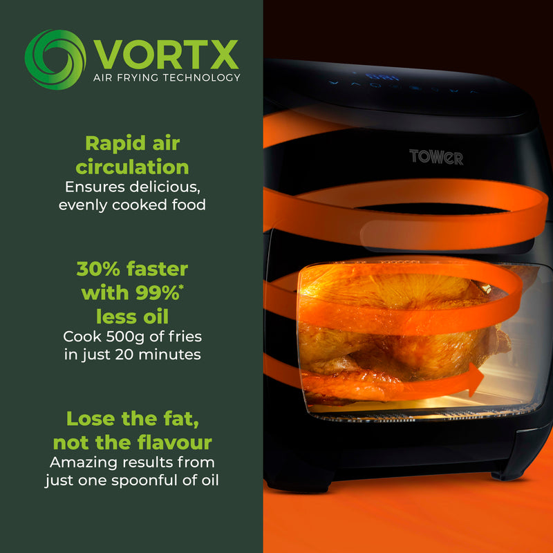 Xpress Pro Combo 2000W 11 Litre 10-in-1 Digital Air Fryer Oven with Rotisserie