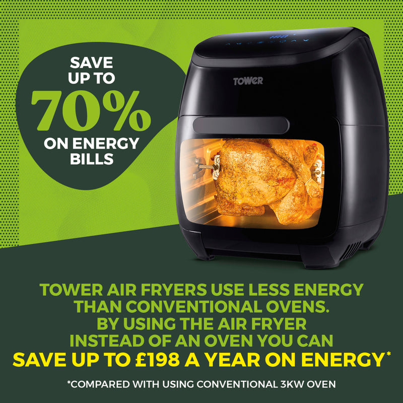 Xpress Pro Combo 2000W 11 Litre 10-in-1 Digital Air Fryer Oven with Rotisserie