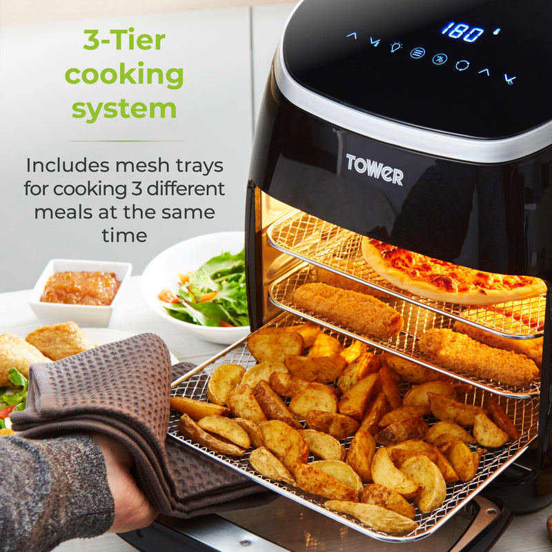 Xpress Pro Combo 2000W 11 Litre 10-in-1 Digital Air Fryer Oven with Rotisserie