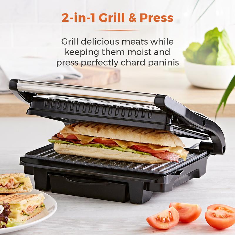 Tower Health Ceramic Grill & Griddle  - Black