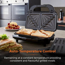 Tower Deep Fill Sandwich Maker 3in1  - Stainless Steel