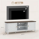 HOMCOM Farmhouse TV Stand For TVs Up To 42 Inch, Media Console Table