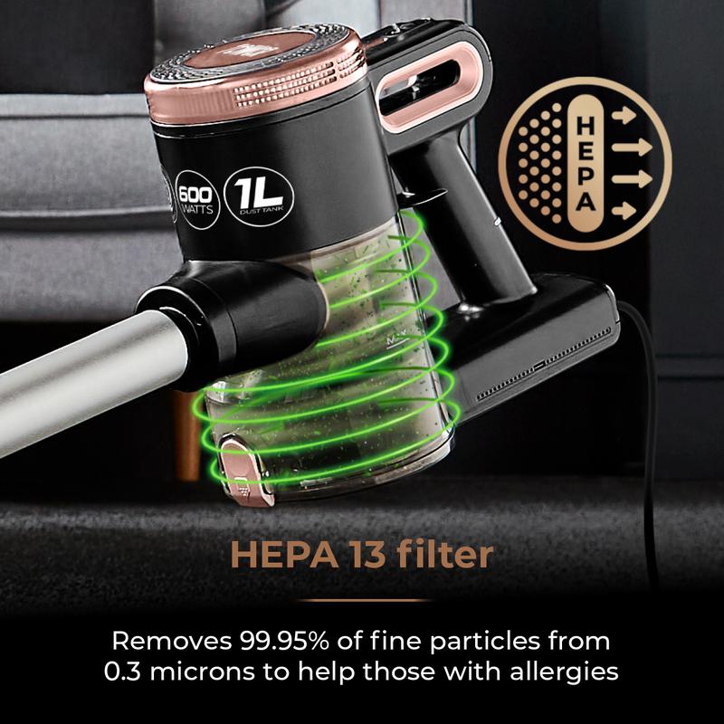 Tower Corded 3-in-1 Vacuum Cleaner RXEC20 600w - Rose Gold
