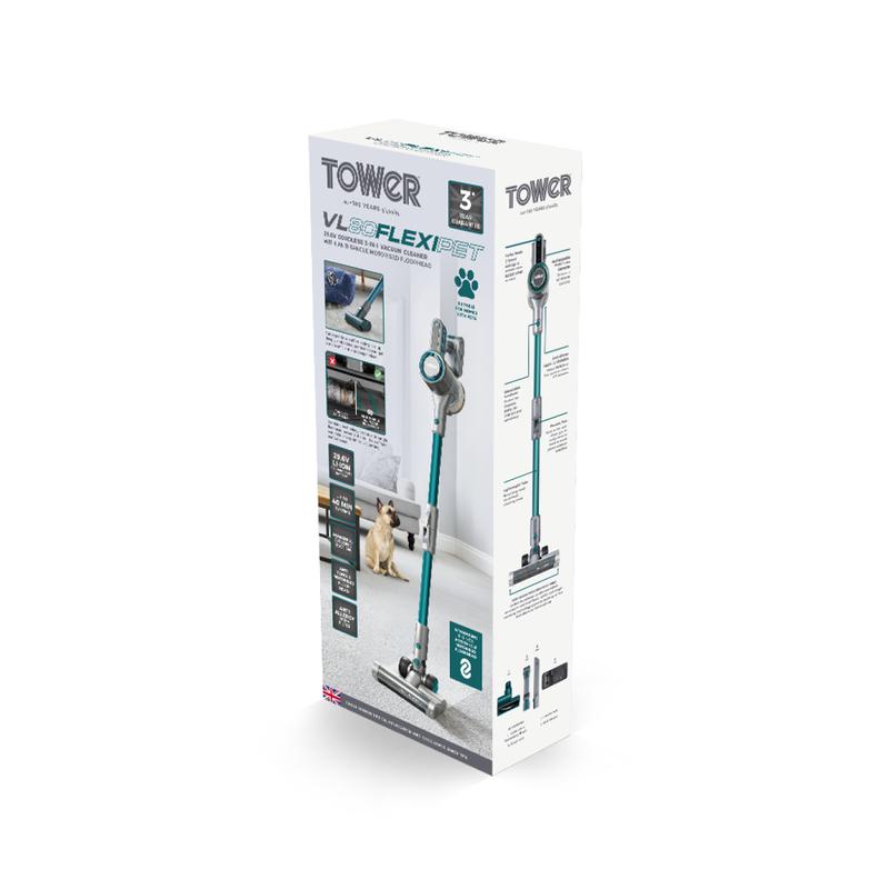 Tower VL80 Flexi Cordless Vacuum Cleaner  - Teal