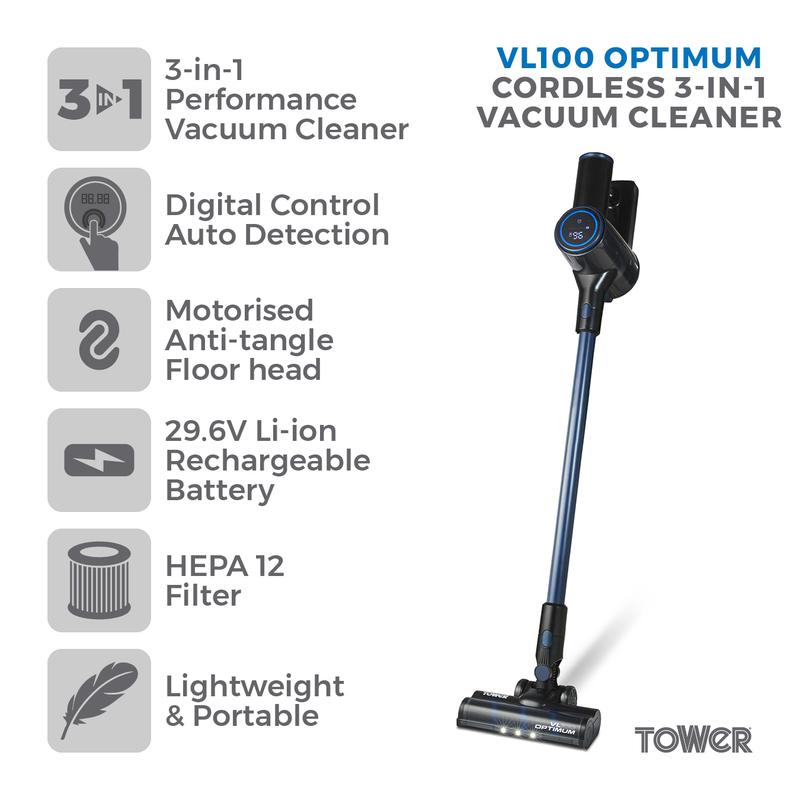 Tower VL100 Optimum Cordless Vacuum Cleaner