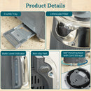 HOMCOM 1.7L 3000W Rapid Boil Kettle and 4 Slice Toaster Set Crumb Tray