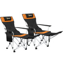 Outsunny Set Of 2 Reclining Camping Chairs