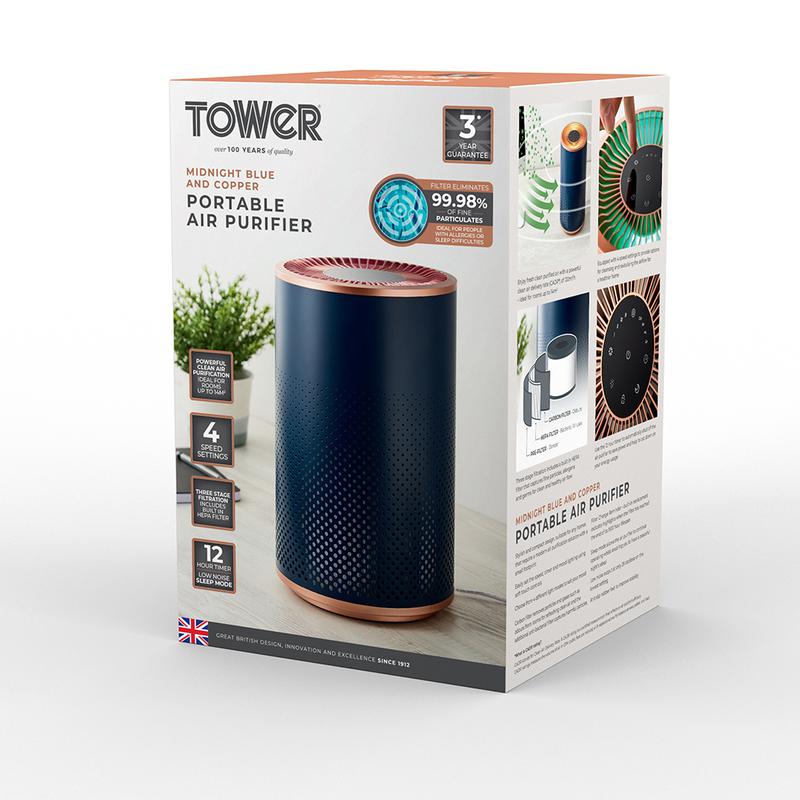 Tower Portable Air Purifier  - Blue