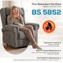 HOMCOM Power Lift Recliner Chair For Elderly With Remote Control, Dark Grey