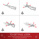 Christmas Time 3ft 90cm Green Fibre Optic Artificial Christmas Tree-Multi colour LED Lights