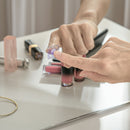 HOMCOM Makeup Vanity Desk Set With Lighting Mirror, Stool, Drawers, White