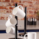 Tower Linear Towel Pole and Mug Tree  - Black