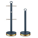 Tower Empire 6 Cup Mug Tree and Towel Pole Set  - Blue