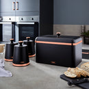 Tower Cavaletto Bread Bin Black  - Black
