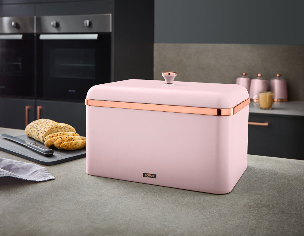 Bread Bin Rose Pink Kettle And Toaster DELONGHI, CT04PKBEKBX3016