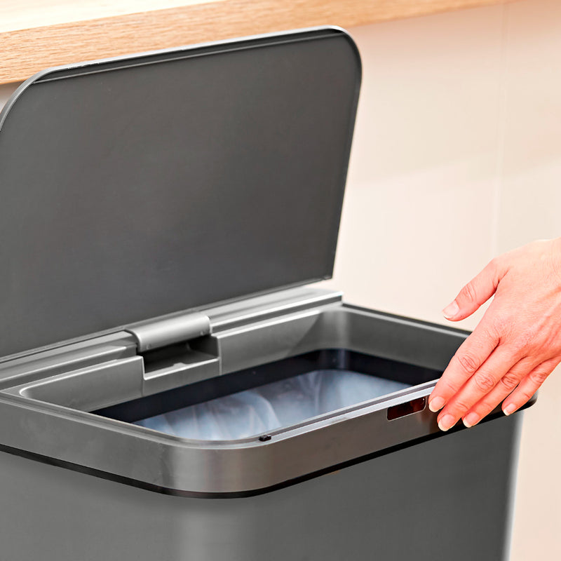 Tower Rectangular Sensor Bin 50L  - Grey