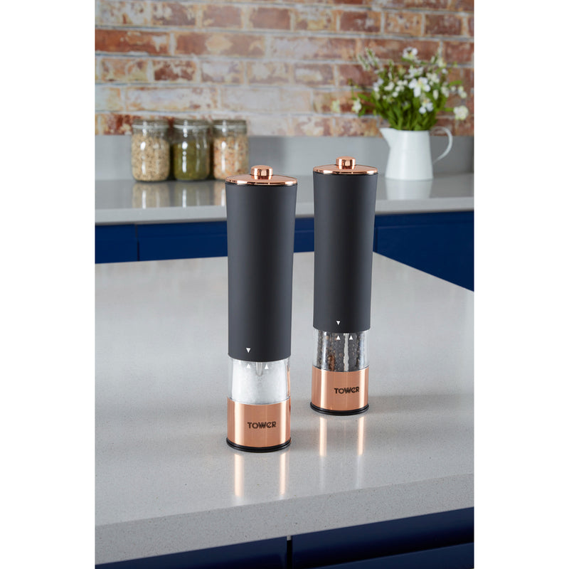 Tower Electric Salt & Pepper Mill  - Black