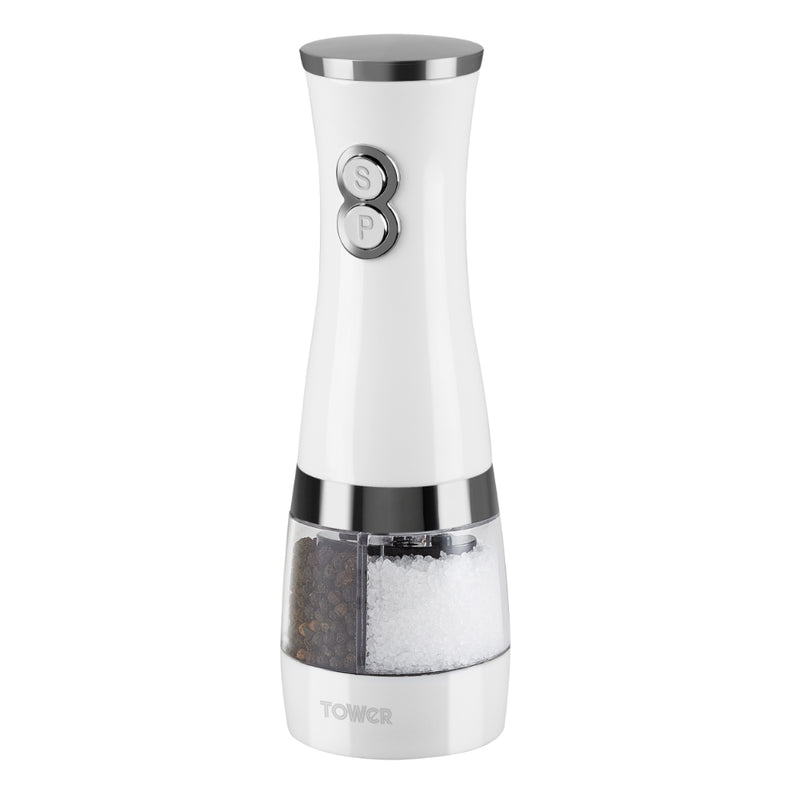 Tower Duo Electric Salt & Pepper Mill  - White