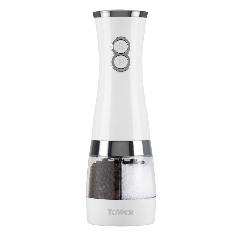 Tower Duo Electric Salt & Pepper Mill  - White